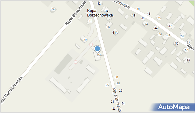 Kępa Borzechowska, Kępa Borzechowska, 29A, mapa Kępa Borzechowska
