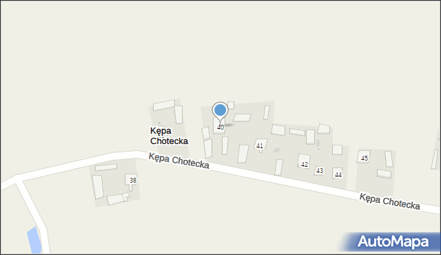 Kępa Chotecka, Kępa Chotecka, 40, mapa Kępa Chotecka