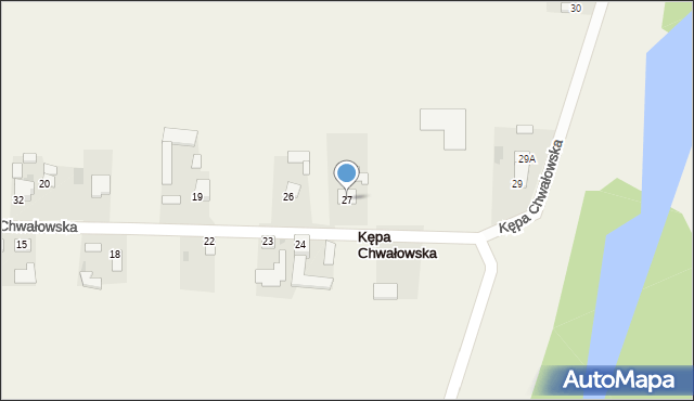 Kępa Chwałowska, Kępa Chwałowska, 27, mapa Kępa Chwałowska
