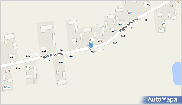 Kępa-Kolonia, Kępa-Kolonia, 109, mapa Kępa-Kolonia