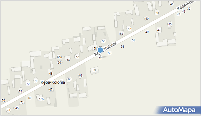 Kępa-Kolonia, Kępa-Kolonia, 57, mapa Kępa-Kolonia