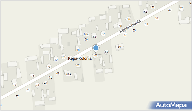 Kępa-Kolonia, Kępa-Kolonia, 63, mapa Kępa-Kolonia