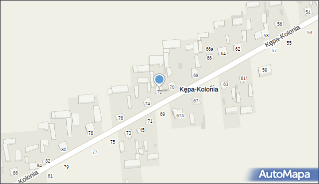 Kępa-Kolonia, Kępa-Kolonia, 72, mapa Kępa-Kolonia