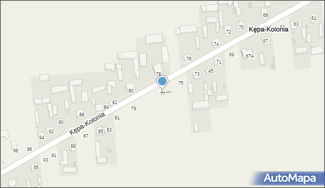 Kępa-Kolonia, Kępa-Kolonia, 77, mapa Kępa-Kolonia