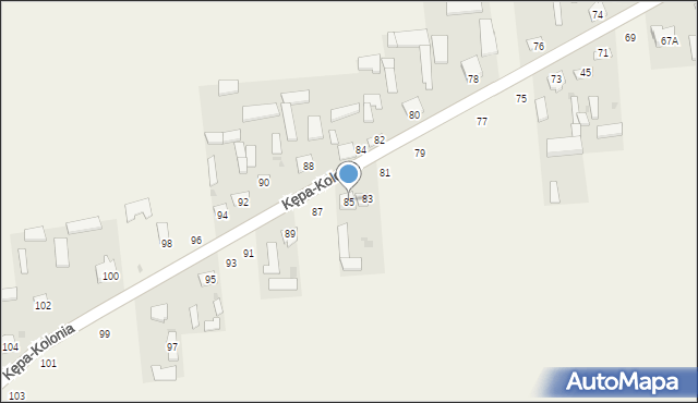Kępa-Kolonia, Kępa-Kolonia, 85, mapa Kępa-Kolonia