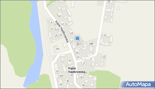 Kępa Nadbrzeska, Kępa Nadbrzeska, 18, mapa Kępa Nadbrzeska