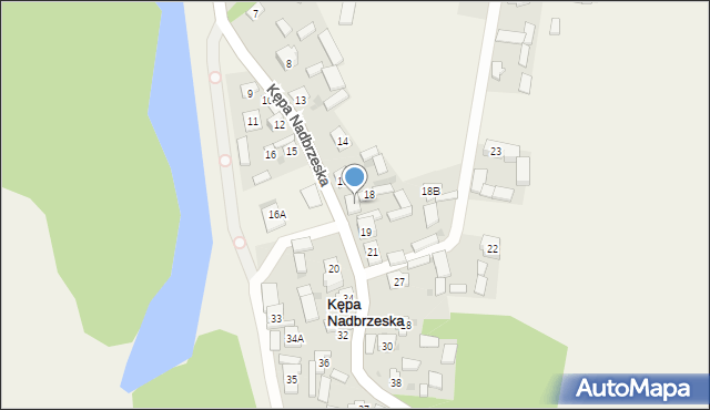 Kępa Nadbrzeska, Kępa Nadbrzeska, 18A, mapa Kępa Nadbrzeska