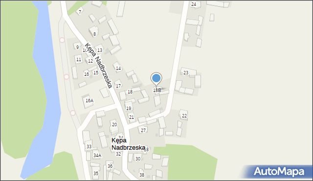 Kępa Nadbrzeska, Kępa Nadbrzeska, 18B, mapa Kępa Nadbrzeska