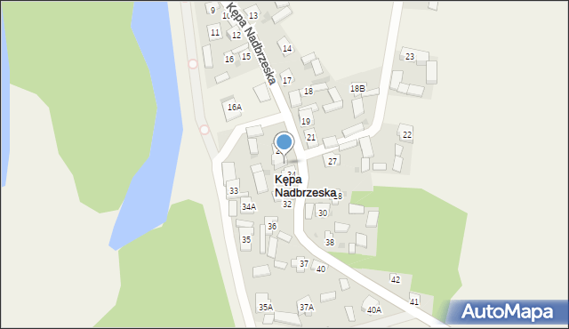 Kępa Nadbrzeska, Kępa Nadbrzeska, 20A, mapa Kępa Nadbrzeska