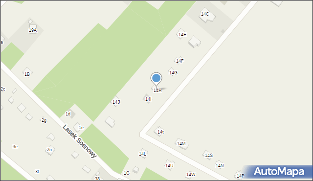 Kępa Niemojewska, Kępa Niemojewska, 14H, mapa Kępa Niemojewska