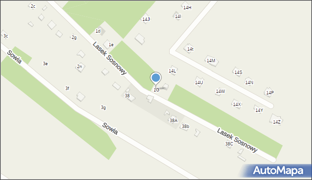 Kępa Niemojewska, Kępa Niemojewska, 1G, mapa Kępa Niemojewska