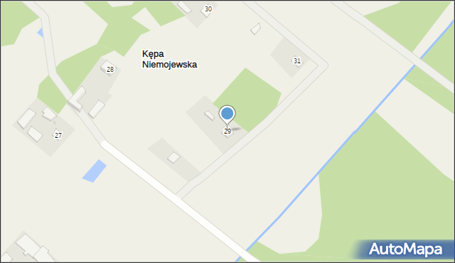 Kępa Niemojewska, Kępa Niemojewska, 29, mapa Kępa Niemojewska