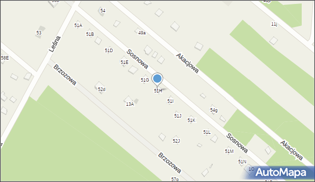 Kępa Niemojewska, Kępa Niemojewska, 51H, mapa Kępa Niemojewska