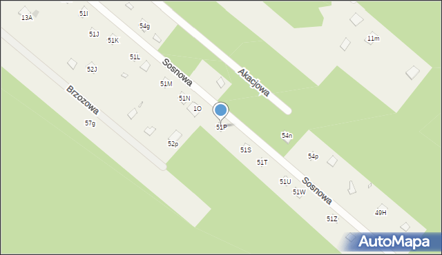 Kępa Niemojewska, Kępa Niemojewska, 51P, mapa Kępa Niemojewska