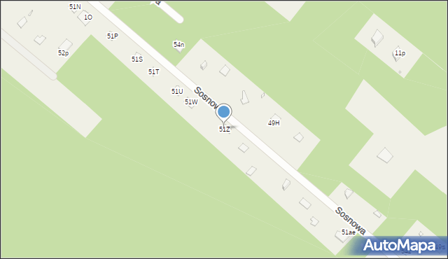 Kępa Niemojewska, Kępa Niemojewska, 51Z, mapa Kępa Niemojewska