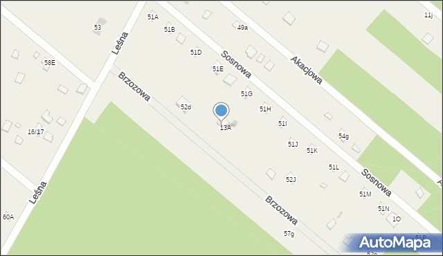 Kępa Niemojewska, Kępa Niemojewska, 52f, mapa Kępa Niemojewska