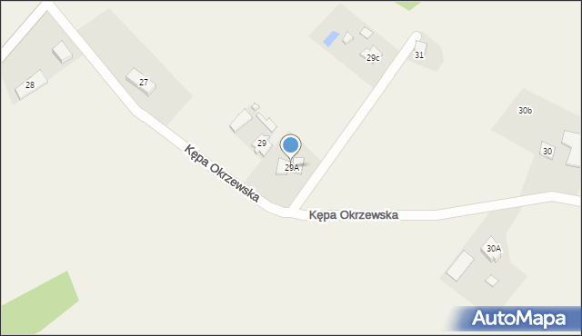 Kępa Okrzewska, Kępa Okrzewska, 29A, mapa Kępa Okrzewska