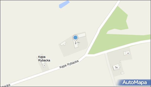 Kępa Rybacka, Kępa Rybacka, 6, mapa Kępa Rybacka