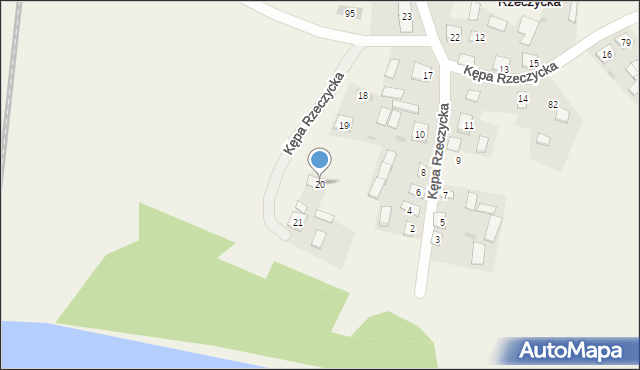 Kępa Rzeczycka, Kępa Rzeczycka, 20, mapa Kępa Rzeczycka
