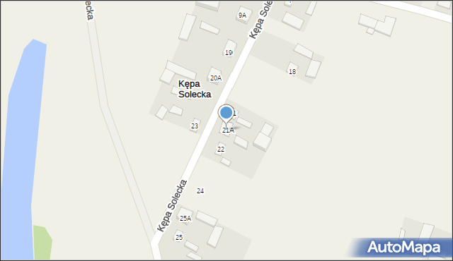 Kępa Solecka, Kępa Solecka, 21A, mapa Kępa Solecka