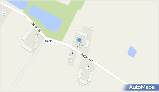 Kępeczki, Kępeczki, 24a, mapa Kępeczki