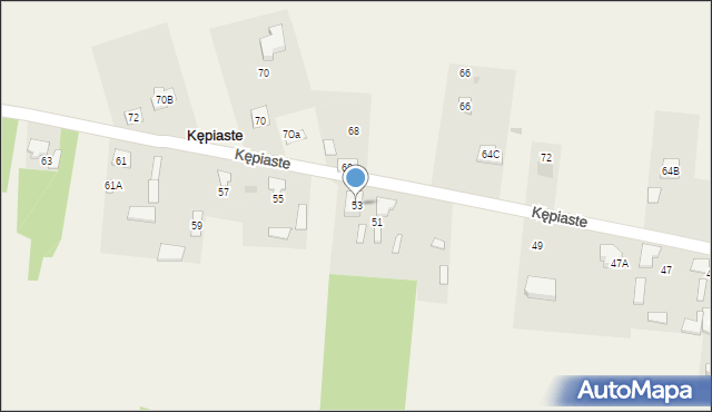 Kępiaste, Kępiaste, 53, mapa Kępiaste