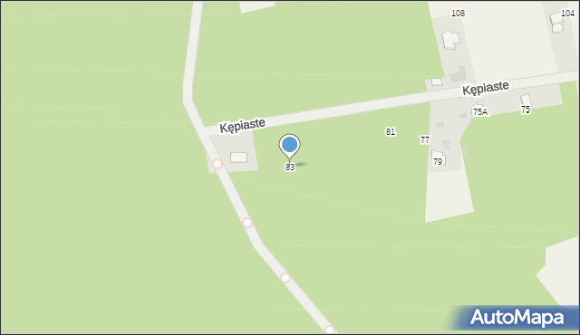 Kępiaste, Kępiaste, 83, mapa Kępiaste