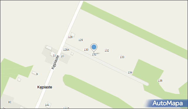 Kępiaste, Kępiaste, 131, mapa Kępiaste