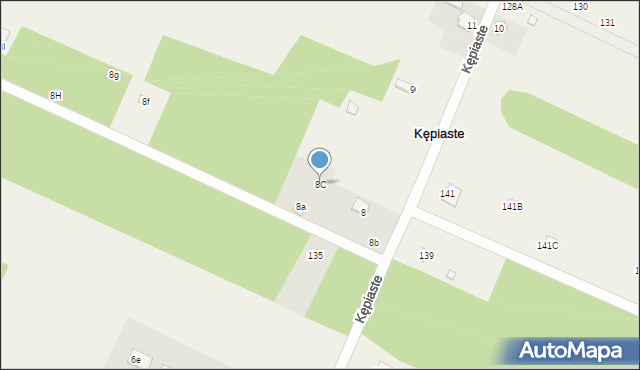 Kępiaste, Kępiaste, 8C, mapa Kępiaste