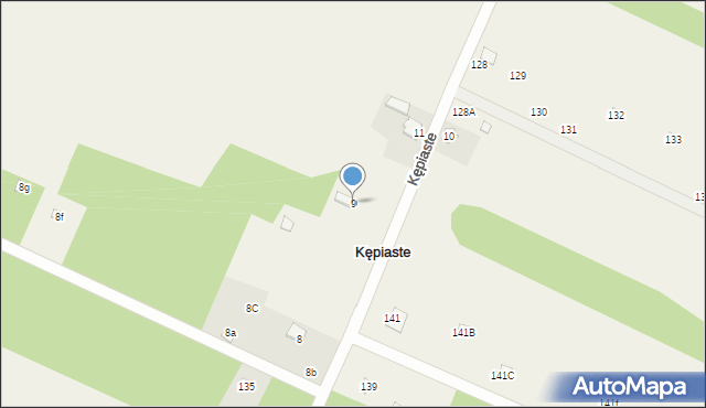 Kępiaste, Kępiaste, 9, mapa Kępiaste