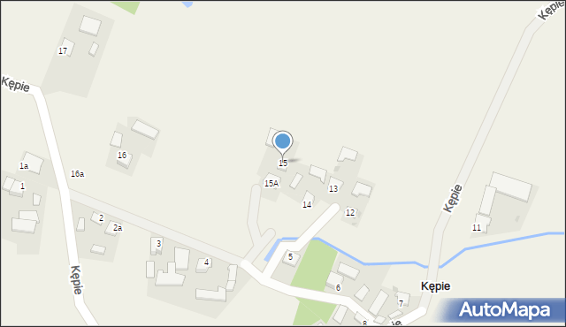 Kępie, Kępie, 15, mapa Kępie