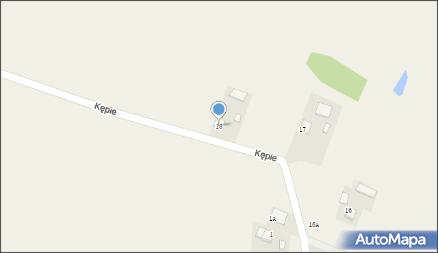 Kępie, Kępie, 18, mapa Kępie