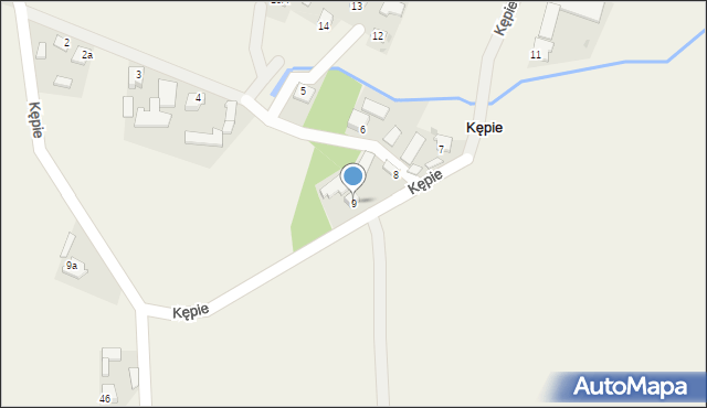 Kępie, Kępie, 9, mapa Kępie