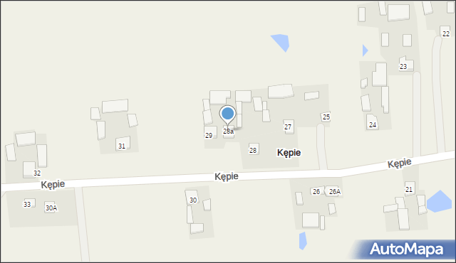 Kępie, Kępie, 28a, mapa Kępie