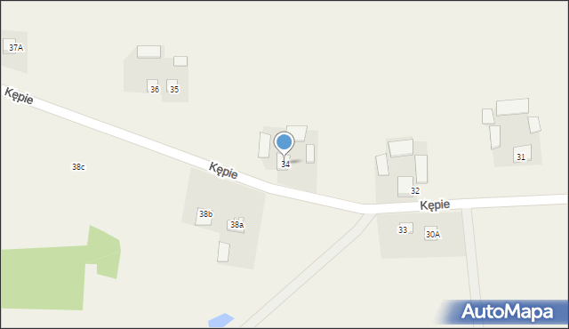 Kępie, Kępie, 34, mapa Kępie