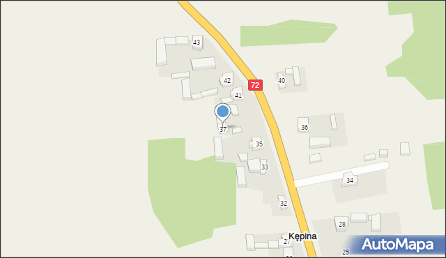 Kępina, Kępina, 37, mapa Kępina