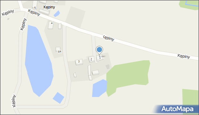 Kępiny, Kępiny, 1, mapa Kępiny