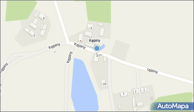 Kępiny, Kępiny, 4, mapa Kępiny