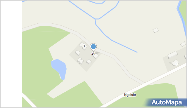 Kępiste, Kępiste, 4/2, mapa Kępiste