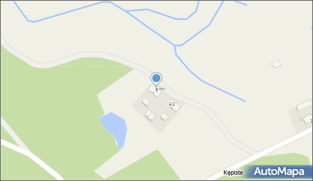 Kępiste, Kępiste, 5, mapa Kępiste