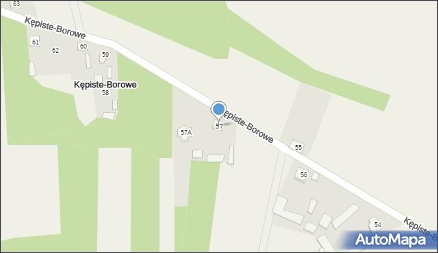 Kępiste-Borowe, Kępiste-Borowe, 57, mapa Kępiste-Borowe