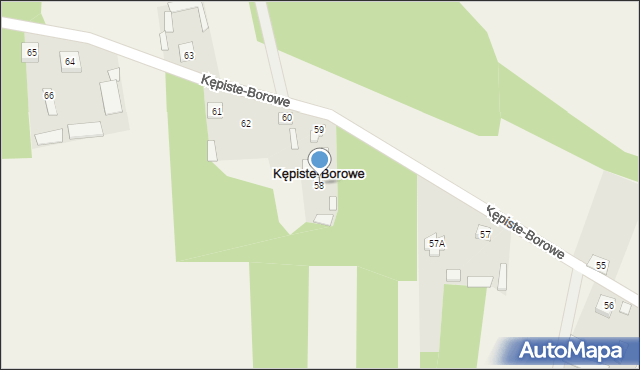 Kępiste-Borowe, Kępiste-Borowe, 58, mapa Kępiste-Borowe