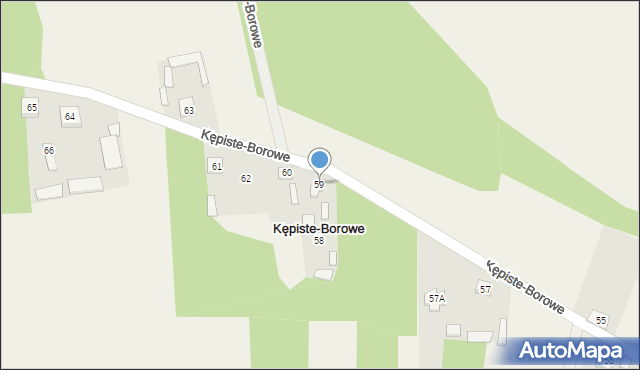 Kępiste-Borowe, Kępiste-Borowe, 59, mapa Kępiste-Borowe