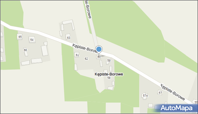 Kępiste-Borowe, Kępiste-Borowe, 60, mapa Kępiste-Borowe