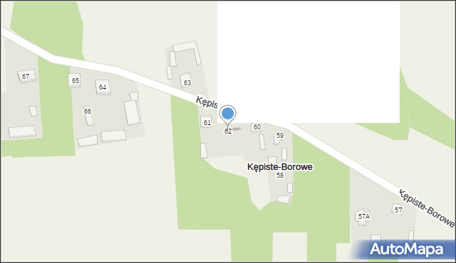 Kępiste-Borowe, Kępiste-Borowe, 62, mapa Kępiste-Borowe