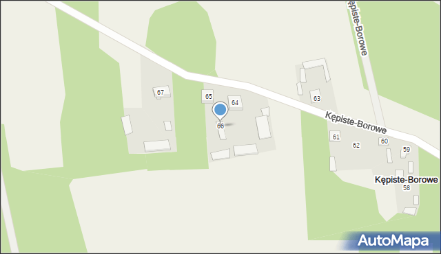 Kępiste-Borowe, Kępiste-Borowe, 66, mapa Kępiste-Borowe