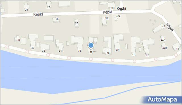 Kępki, Kępki, 38, mapa Kępki