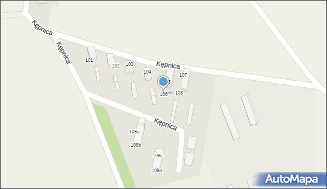 Kępnica, Kępnica, 106, mapa Kępnica