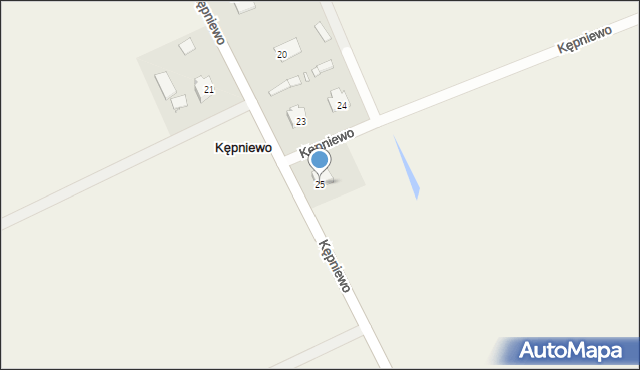 Kępniewo, Kępniewo, 25, mapa Kępniewo