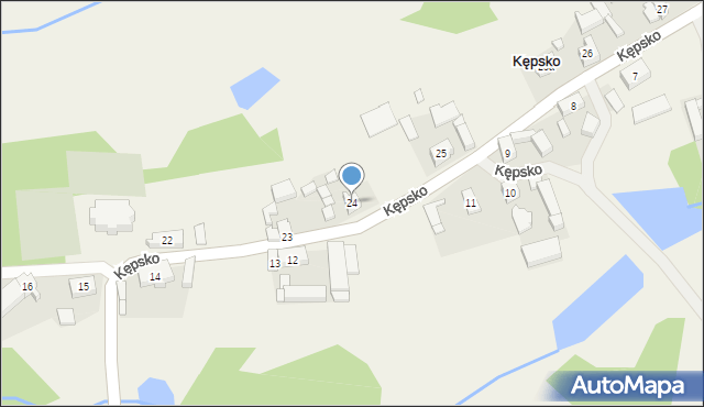 Kępsko, Kępsko, 24, mapa Kępsko